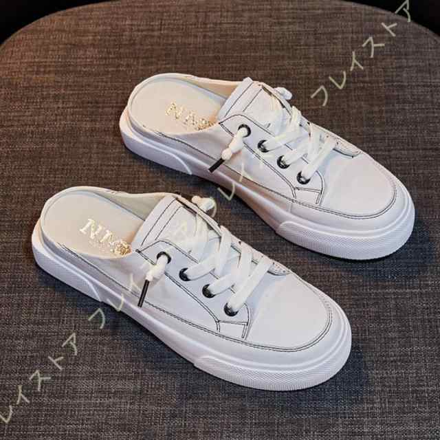 【サイズ】22.5 cm 23.0 cm 23.5 cm 24.0 cm【カラー】ホワイト、ベージュ■厚底だけど、ピッタリフィットなので、走れるサンダル！疲れない！■かかと部分がないので、手を使わずに